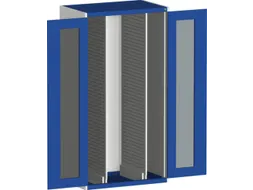 verticale kast,HxBxD 2000x1050x650mm,vensterdeur,2uittrekwanden