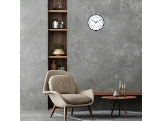 Wandklok NXT dia 30cm zwart/wit kunststof Easy Big - 9