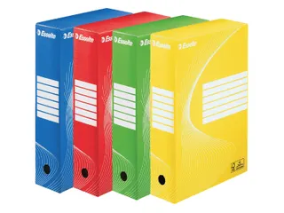 Archiefdoos Esselte Boxycolor 80mm 352x250mm geel - 3