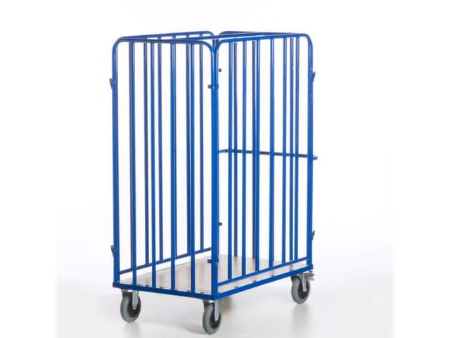 chariot de transport de colis,force 600kg,plateau Lxl 1200x740mm