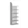 Basisveld 2250x800x325mm 6legborden 1 Zijpaneel Achterwand Lichtgrijs