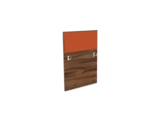 baliepaneel bureau aanbouw links NP-tiepolo nut BN3012-oranje 800mm - 1