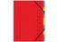 Sorteermap 12-delig, rood