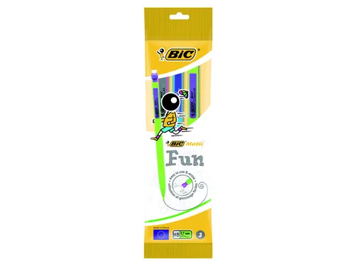 Vulpotlood Bic Matic fun HB 0.7mm blister à 3 stuks