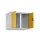 opzetkast,v. locker voor scheiding van kleding,2vak.,vak B 300mm