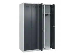 locker voor scheiding van kleding,HxBxD 1850x1200x500mm,4vak
