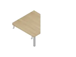 koppelelement voor bureau,90 °,HxBxD 680-760x840x840mm,v. 4voeten