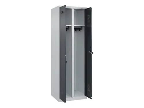 locker voor scheiding van kleding,HxBxD 1850x600x500mm,2vak