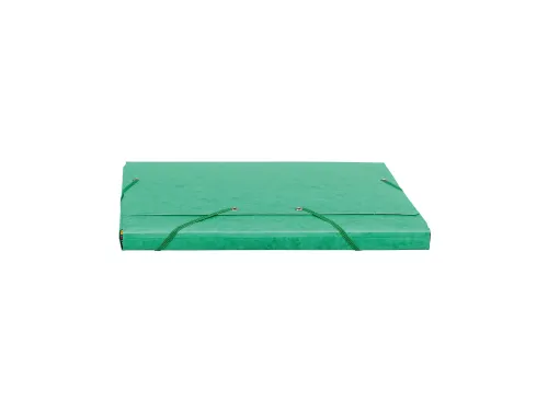 Elastomappen A4 glanskarton 3 kleppen monobloc-Groen