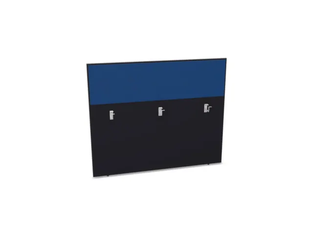 cache de banque d'accueil p. table de bureau CC-noir BN6016-bleu