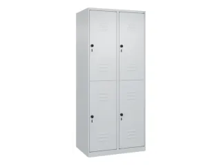 dubbeldekse locker,HxBxD 1850x800x500mm,2x2vak.,vak B 400mm - 1