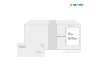 HERMA 10019 Verwijderbaar Adresetiket A4 99,1x139mm Wit 100 stuks - 4