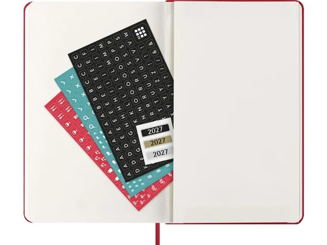 Agenda 2027 Moleskine 12M Weekly 7dag/1pagina large hc scarlet red