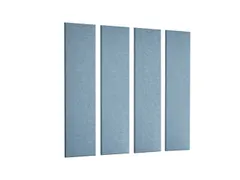 Akoestische PET-vilt wandtegels 30x120cm Blauw 4 Stuks