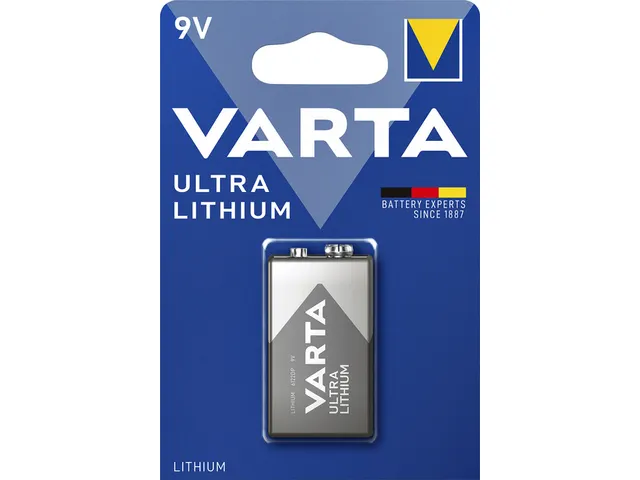 Batterij Varta Ultra lithium 9Volt