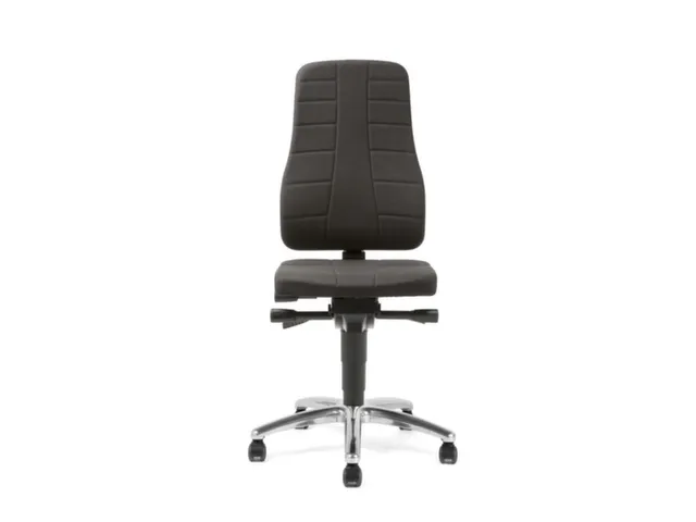 Werkstoel Ergoplus 40 Stof Zwart Esd 450-600mmx460x410-470mm wielen