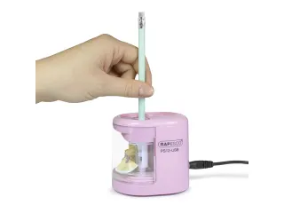 automatische puntenslijper PS12 met USB roze - 5