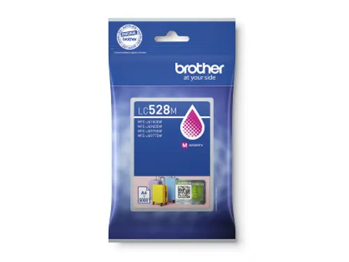 Inktcartridge Brother LC-528M rood 5.000 pagina's