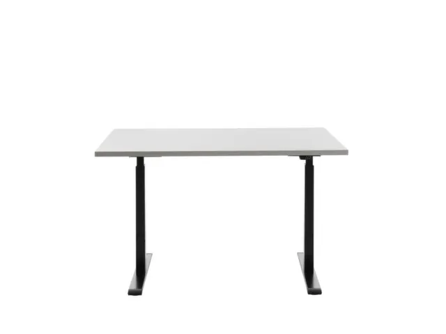 Elektrisch ihv bureau,HxBxD 700-1200x1200x800mm,blad grijs