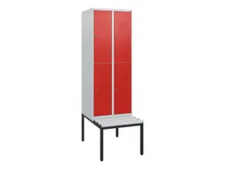 Dubbeldekse dekenkist,HxBxD 1950x600x815mm,2x2vak.,vak B 300mm