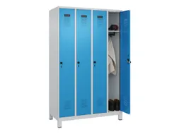 locker,HxBxD 1950x1200x500mm,4vak,vak B 300mm,draaigrendel,voeten
