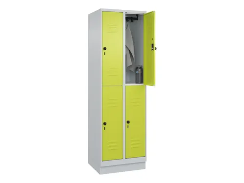 dubbeldekse locker,HxBxD 1950x600x500mm,2x2vak.,vak B 300mm
