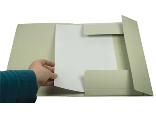 3 Klepsmap A4 300 Gram Grijs