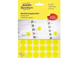 Avery Zweckform Ronde etiketten diameter 18 mm geel 1056 stuks