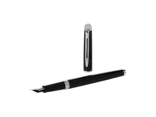 Vulpen Waterman Hémisphère Black lacquer CT Medium blauwe inkt