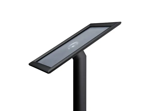 Menustandaard Design Standaard Zwart 25 mm Rechte Hoeken A4