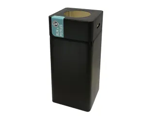 Afvalbak Blackline Blik/PET 105 liter Zwart - 1
