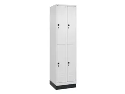 dubbeldekse locker,HxBxD 1950x500x500mm,2x2vak.,vak B 250mm