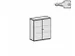 Armoire De Bureau,Finition Corps Graphit,Finition Face Avant