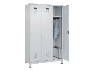 locker,HxBxD 1950x1200x500mm,3vak,vak B 400mm,cil.-slot,voeten - 1
