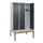 locker met bank,HxBxD 2120x1200x815mm,3vak,vak B 400mm,cilinderslot