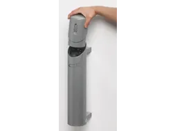 Wandasbak 1.4 liter HxØ 510x100mm Zilverkleurig