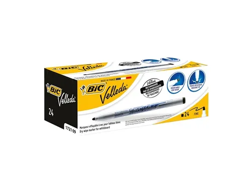 Viltstift Bic Velleda 1721 whiteboard rond fijn zwart