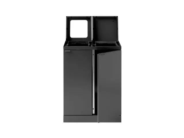 Bica Basic 886 Afvalscheidingsunit 2x45 liter Antraciet