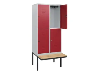 Dubbeldekse dekenkist,HxBxD 1950x800x815mm,2x2vak.,vak B 400mm - 2