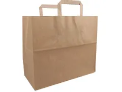 Draagtas Papier Bruin 32x17x27cm doos 250 st