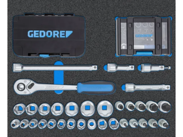 GEDORE WSL-M-TS-172 WORKSTER trolley met assortiment 172stuks
