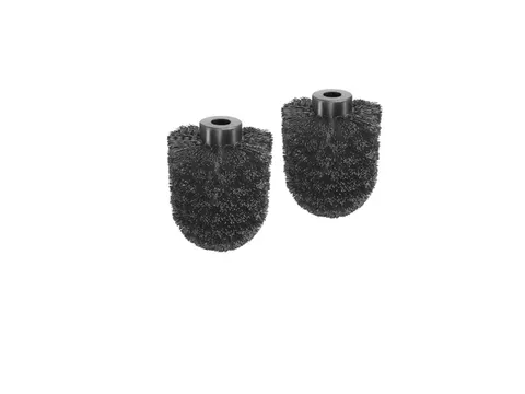 Toiletborstelkop BlackSatino zwart 332150 2 stuks
