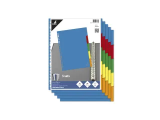 Tabblad Kangaro A4 blanco PP 120micron 5-delig 23-gaats krimp a 5 sets - 4