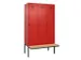 locker met bank,voor scheiding van kleding,HxBxD 2120x1200x815mm,3vak
