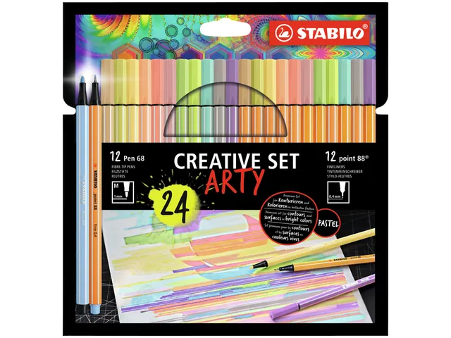 Creative set STABILO 8868/24 Arty assorti etui à 24 stuks