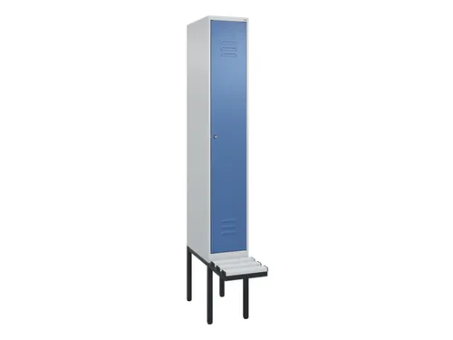 locker met bank,HxBxD 2120x300x815mm,1vak,vak B 300mm,cil.-slot