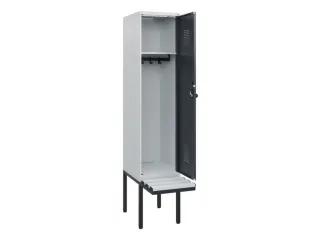 locker met bank,HxBxD 1950x400x815mm,1vak,vak B 400mm,draaigrendel - 1