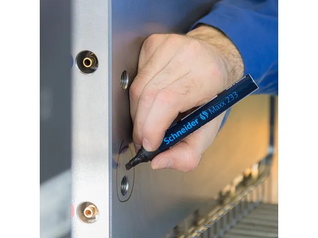 Marker Schneider Maxx 233 permanent beitelpunt groen