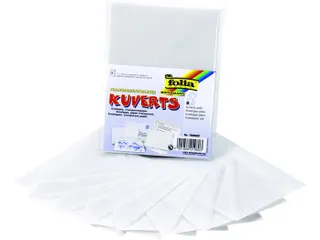 Envelop Folia A6 115gr set à 8 stuks transparant - 1