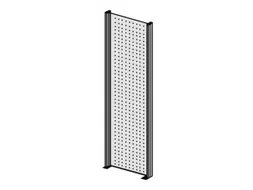 zijwand,v. inhaakstelling,HxD 2000x500mm,verzinkt,perforatieplaat